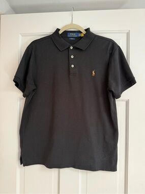 Polo by Ralph Lauren Black Slim Fit Short-Sleeve Polo